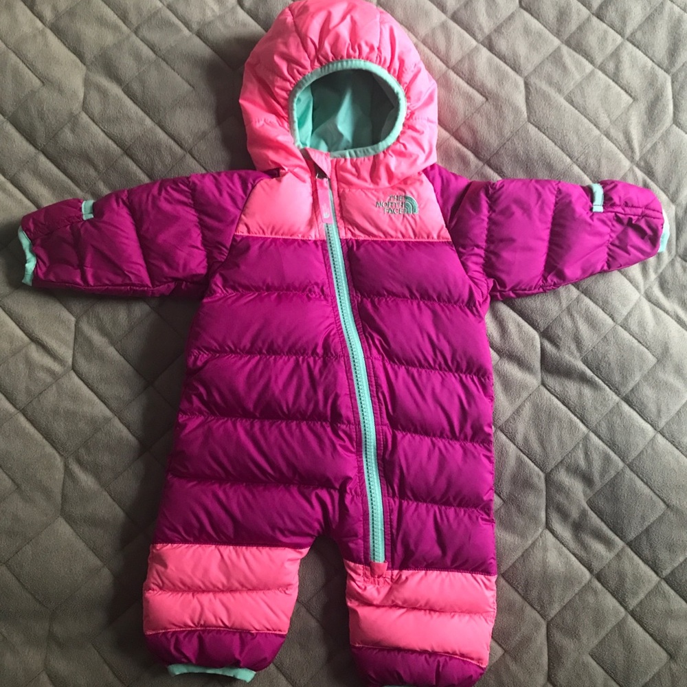 The North Face Infant Suit Azalea Pink/Gently used